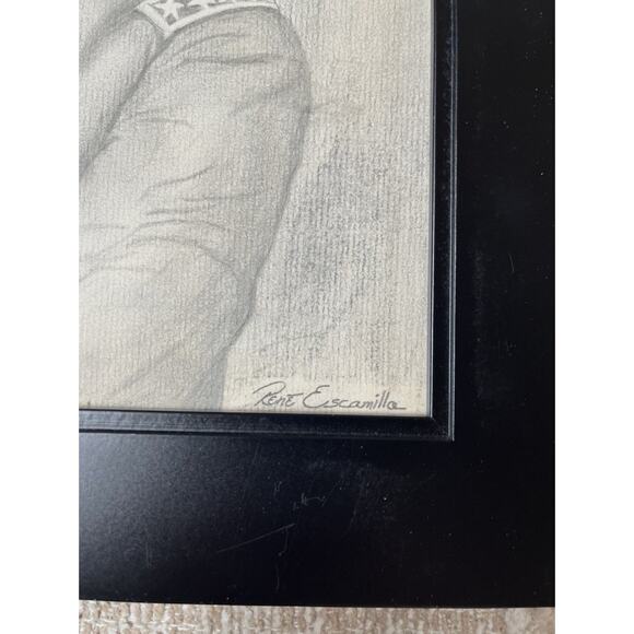 Hand Drawn Sketched Pencil Artist Image Portrait World War 2 Generals WW2 - Picture 12 of 16